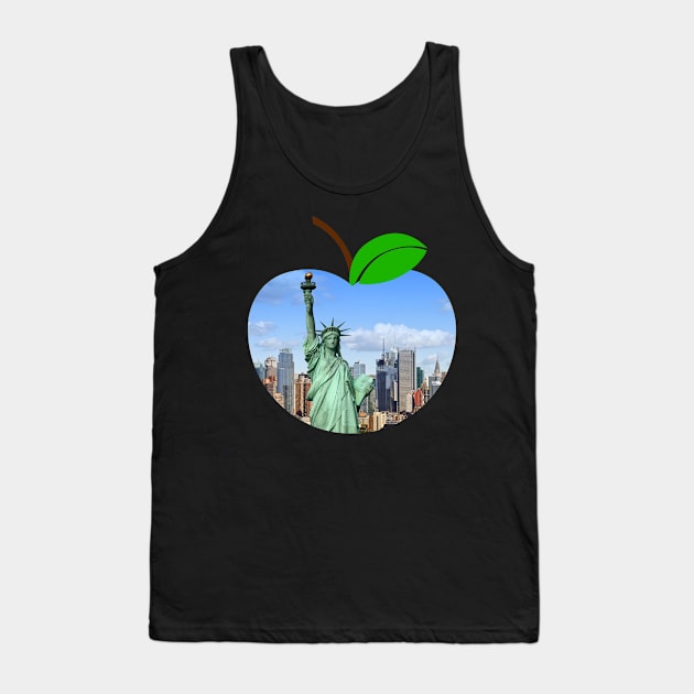 Big Apple New York Statue Of Liberty Big City Tank Top by twizzler3b